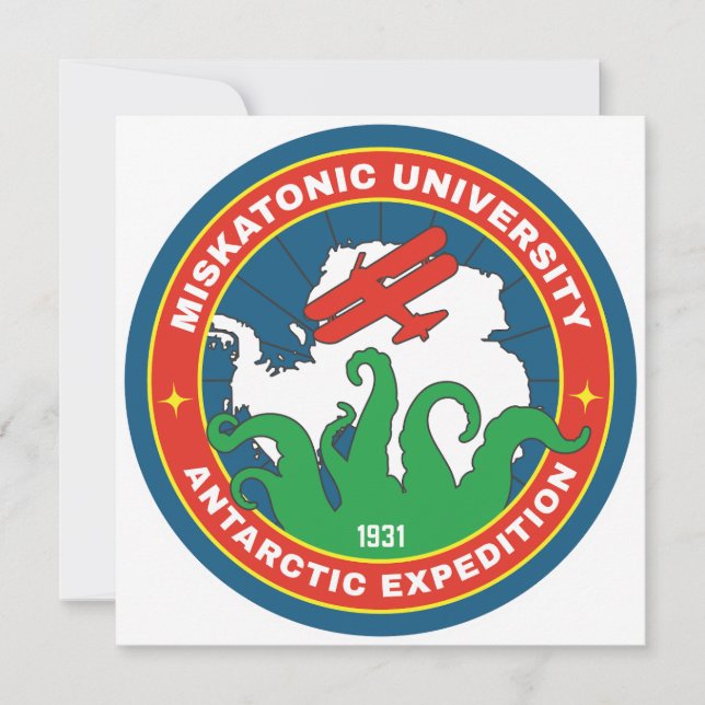 Miskatonic University Antarctic Expedition Invitation (Front)