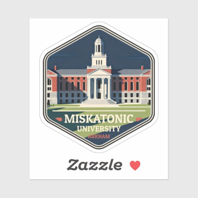 Miskatonic University Arkham Vintage Travel Badge (Sheet)