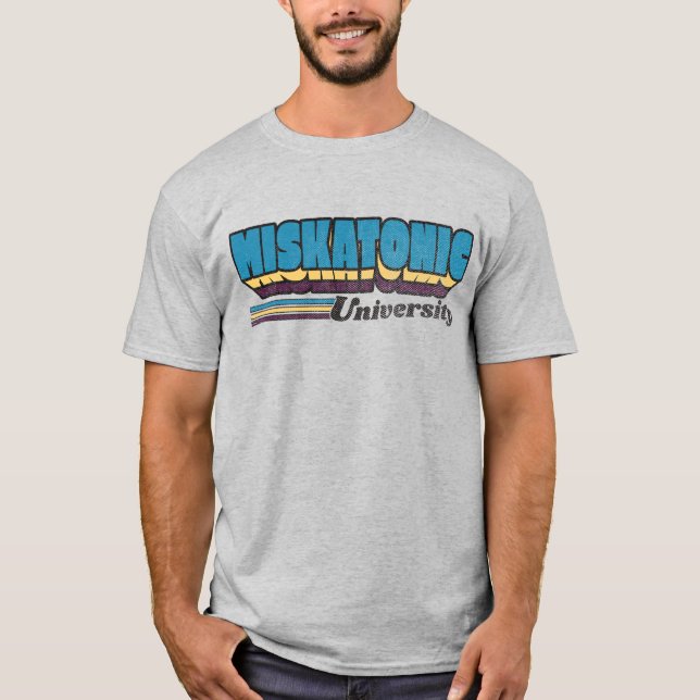 Miskatonic University Retro Label T-Shirt (Front)