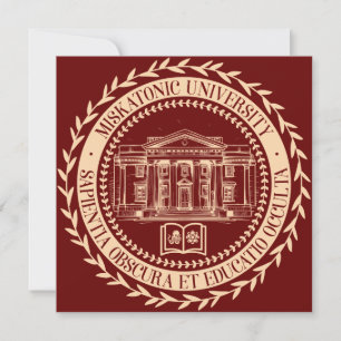 Miskatonic University Seal Invitation