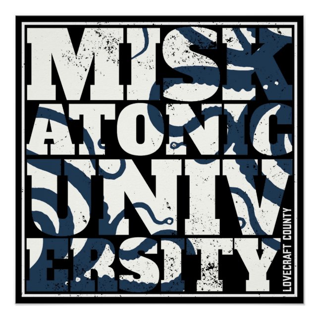 Miskatonic University Tentacles Lovecraftian Poster (Front)