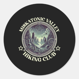 Miskatonic Valley Hiking Club Lovecraft Cthulhu Ne Classic Round Sticker