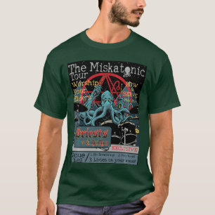 Miskatonicour Cthulhu Drummer Rock Concert Horror T-Shirt