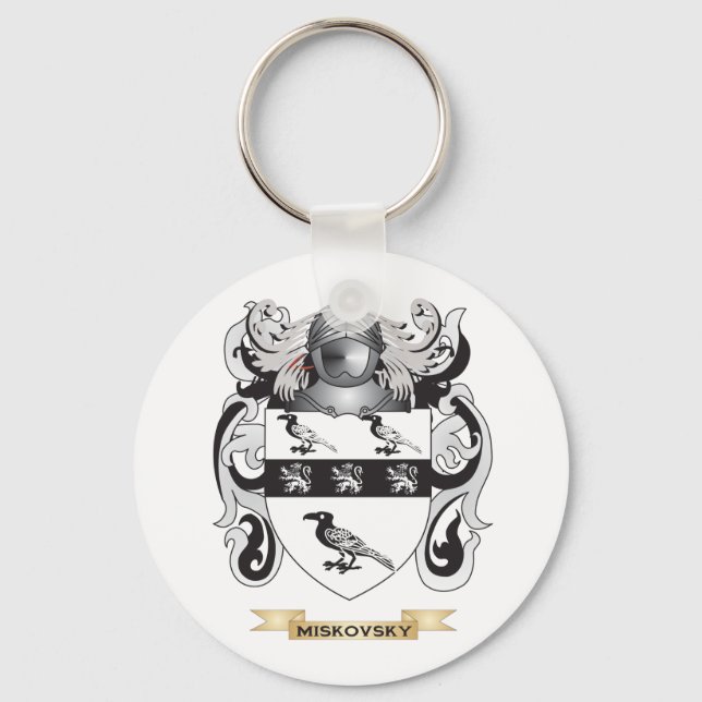 Miskovsky Coat of Arms (Family Crest) Key Ring (Front)
