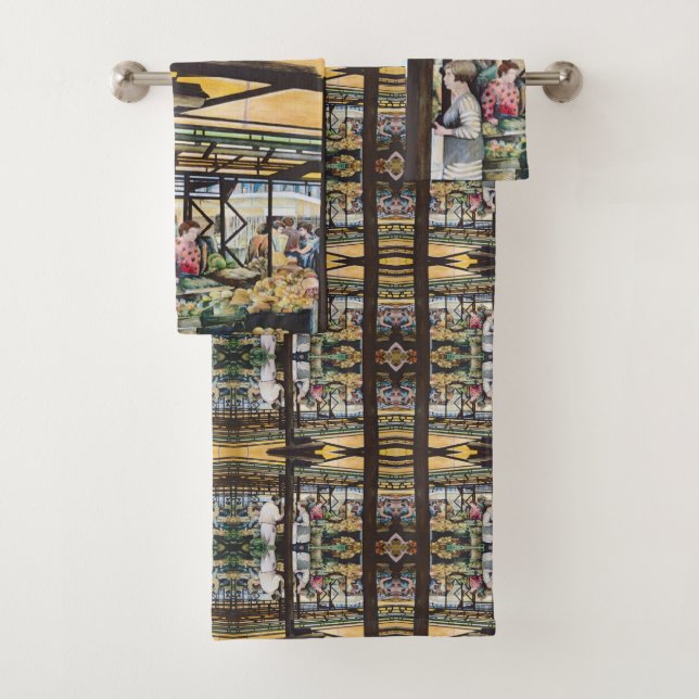 Misloc's Farmers' Market Bath Towel Set (Insitu)