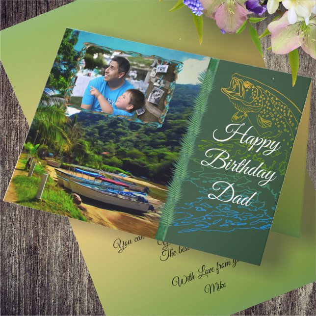 Mismaloya Birthday Dad on The River 0350 Card (Creator Uploaded)