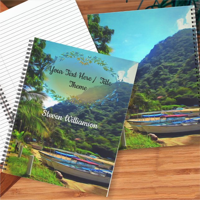 Mismaloya Boats on The River 0350 Notebook (Creator Uploaded)
