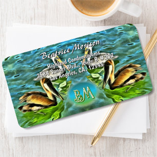Mismaloya Pelicans 0329 Address Label