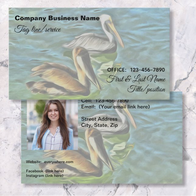 Mismaloya Pelicans 0329 Business Card (Creator Uploaded)
