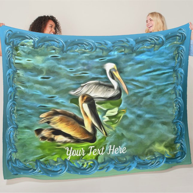 Mismaloya Pelicans 0329 Fleece Blanket (Creator Uploaded)