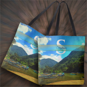 Mismaloya River Fishing Boats 0344 Tote Bag