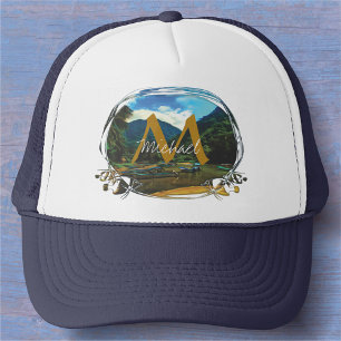 Mismaloya River Fishing Boats 0344 Trucker Hat