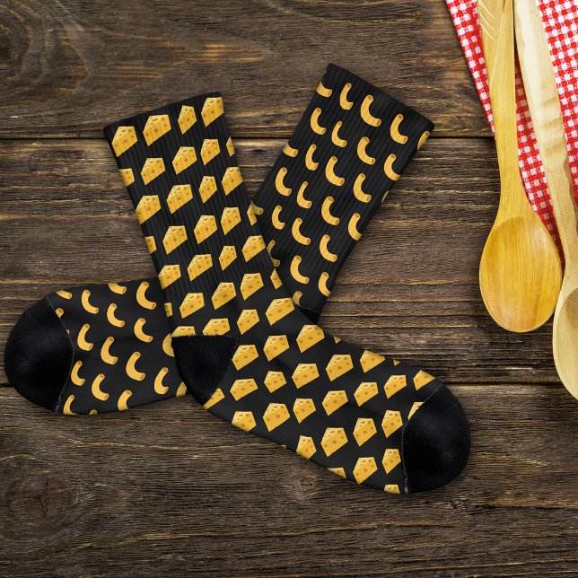 Mismatched Macaroni and Cheese Socks (Creator Uploaded)