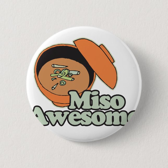 Miso Awesome 6 Cm Round Badge (Front)