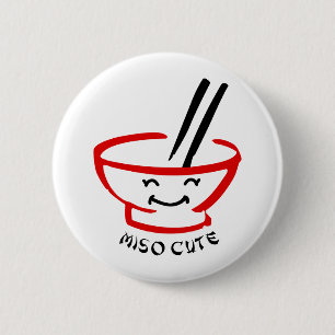 Miso Cute 6 Cm Round Badge