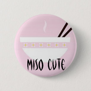 Miso Cute 6 Cm Round Badge