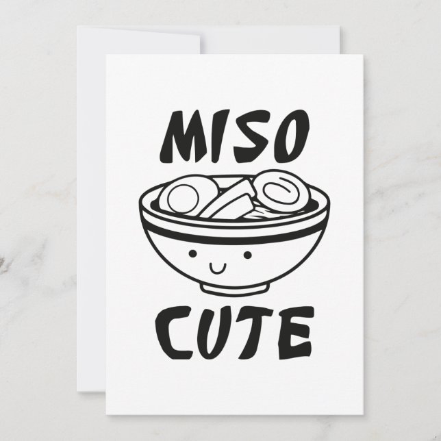Miso Cute Thank You Card (Front)
