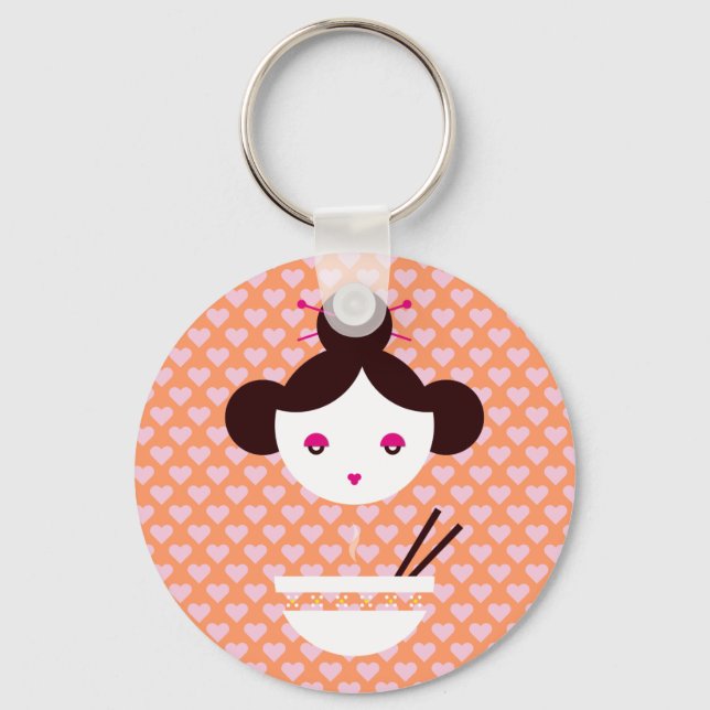Miso girl key ring (Front)