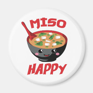 Miso Happy Funny Food Kawaii Magnet