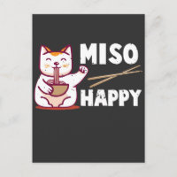 Miso Happy Japanese Cat Lover Ramen Pun