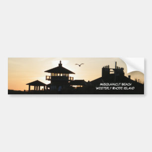 Misquamicut Beach Rhode Island Bumper Sticker