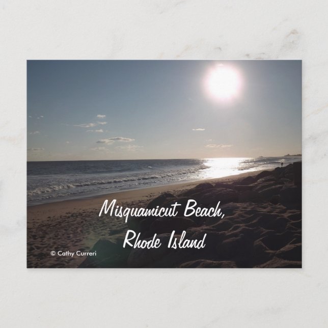 Misquamicut Beach Rhode Island Postcard (Front)