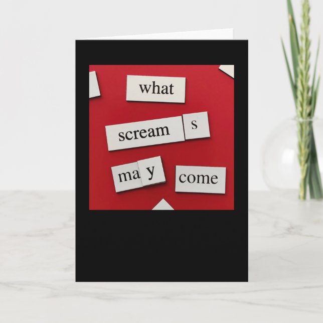 Misquoted: What Screams Card (Front)