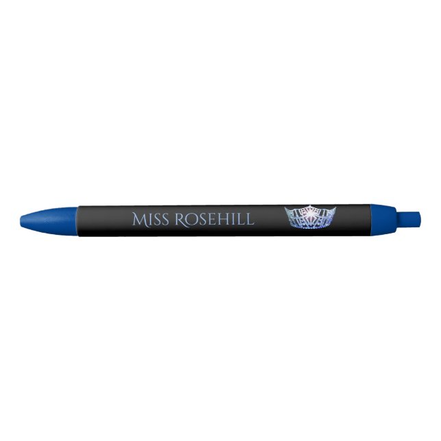 Miss America Blue Crown Custom Ink Pen (Front)