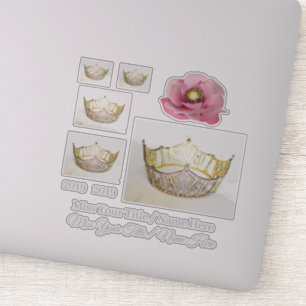Miss America Crown Custom Stickers