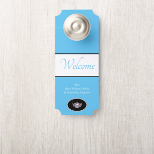 Miss America Crown Door Hanger Welcome Custom Name