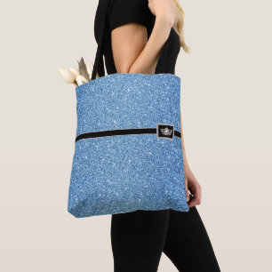 Miss America Crown Pageant Faux Glitter Tote Bag