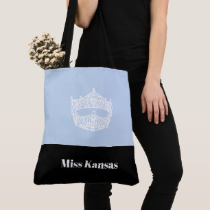Miss America Crown Tote Bag-Large Bag