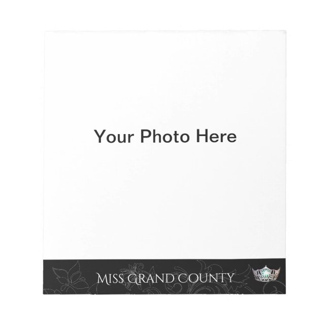 Miss America Flourish Silver Crown Autograph Pad (Front)