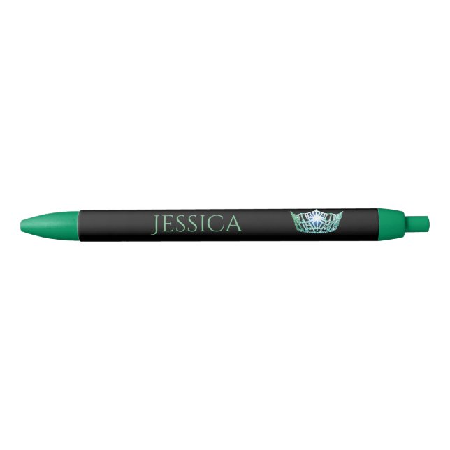 Miss America Green Crown Custom Ink Pen (Front)