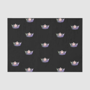 Miss America Lavender Silver Crown Tissue Paper