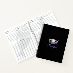 Miss America Multi Crown Custom Recipe Notebook
