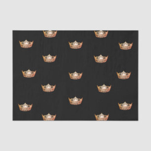 Miss America Orange Crown Tissue Paper