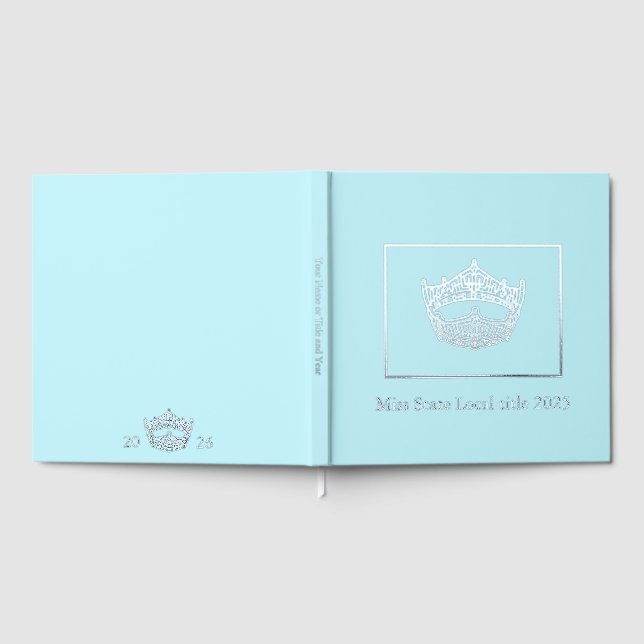 Miss America Pageant Crown Foil Scrapbook Guest Book (Full)