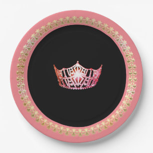 Miss America Pink-Coral 9" Paper Plates