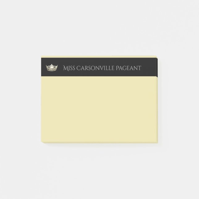 Miss America Platinum Crown & Name Post-it-Notes Post-it Notes (Front)