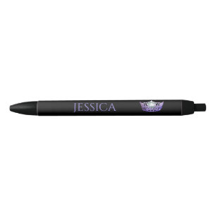 Miss America Purple Crown Custom Ink Pen