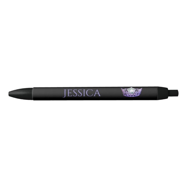 Miss America Purple Crown Custom Ink Pen (Front)