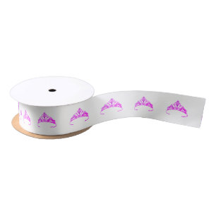 Miss America Purple Tiara Satin Ribbon-Pastel Satin Ribbon