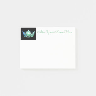 Miss America Sea Green Crown Post-it-Notes Post-it Notes