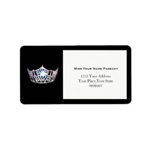 Miss America Silver Crown Address Labels