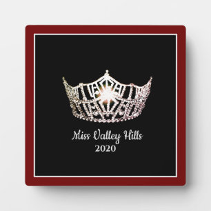 Miss America Silver Crown Awards Plaque
