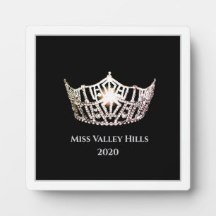 Miss America Silver Crown Awards Plaque