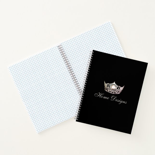 Miss America Silver Crown Custom Graph Notebook (Inside)