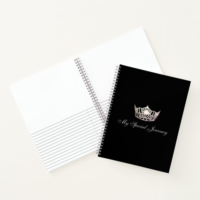 Miss America Silver Crown Custom Journal Notebook (Inside)