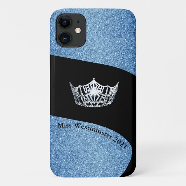 Miss America Silver Crown iPhone 11 Case (Back)